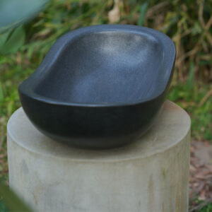 black stone basin